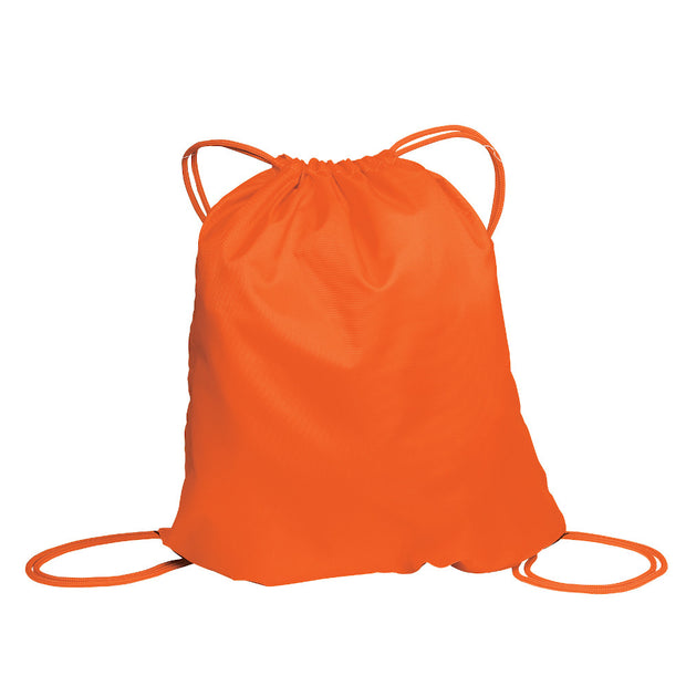 Image of a Port Authority Cinch Pack in orange.