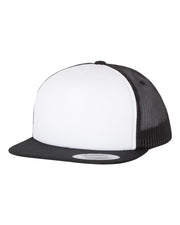 Image of a black and white trucker cap from Str8 Sports