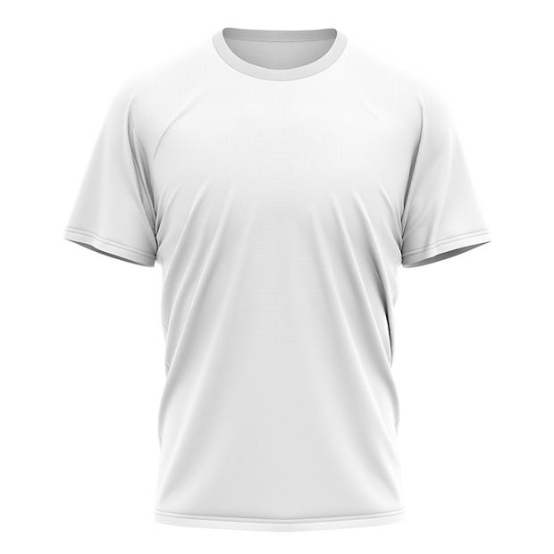 Image of a blank white Custom Short-Sleeve Shooting Shirt from Str8 Sports.