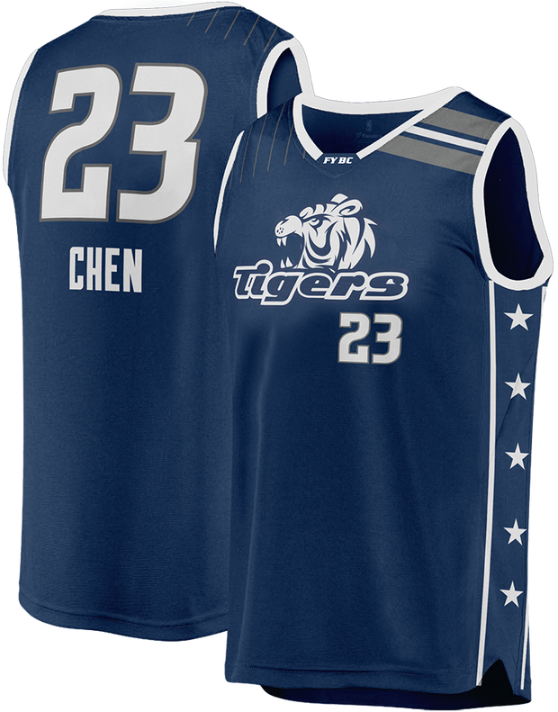 FYBC Tigers Reverse Basketball Jersey STR8 SPORTS Inc