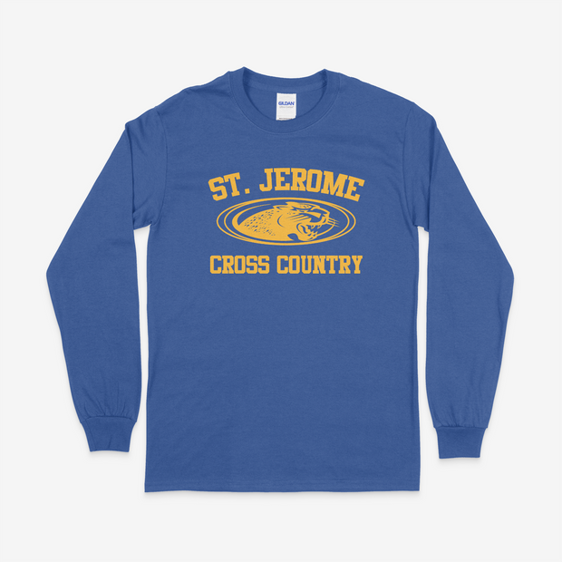 St. Jerome Cross Country Long Sleeve Cotton Tee