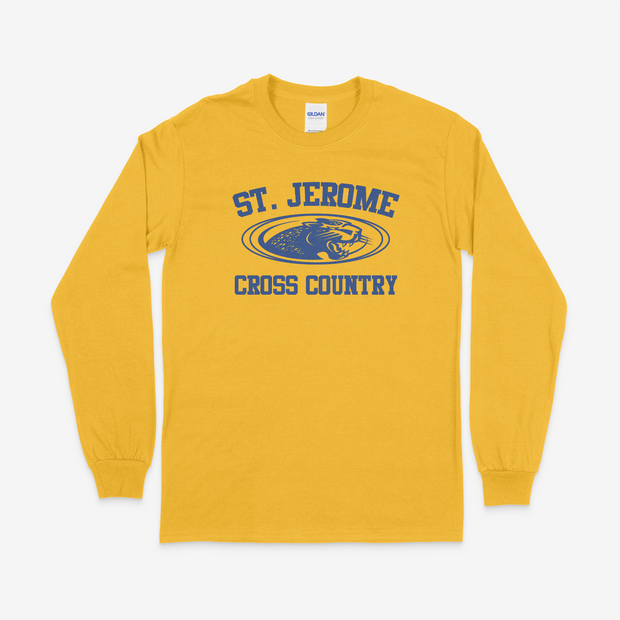 St. Jerome Cross Country Long Sleeve Cotton Tee