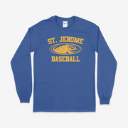 St. Jerome Baseball Long Sleeve Cotton Tee
