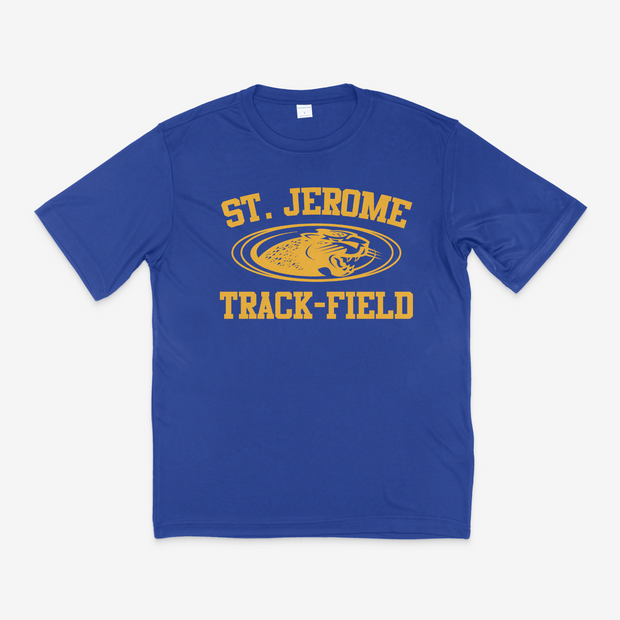 St. Jerome Track & Field Dri Fit Tee